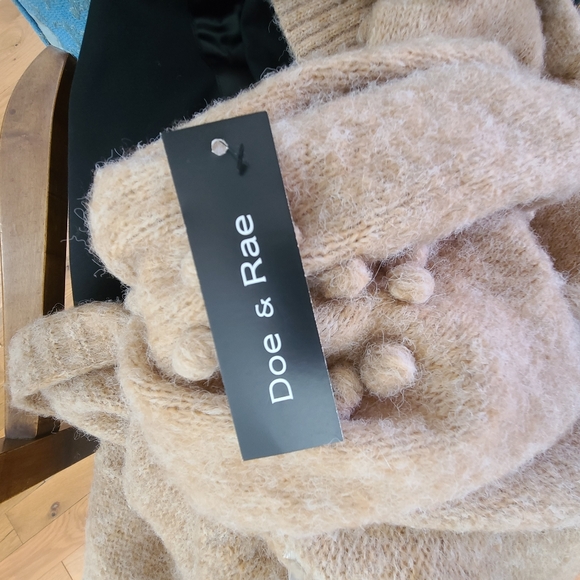 Doe & Rae Open Front Cardigan Sweater Size Large - Picture 5 of 6